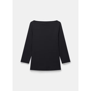 Mint Velvet Black Layering Wide Neck Top